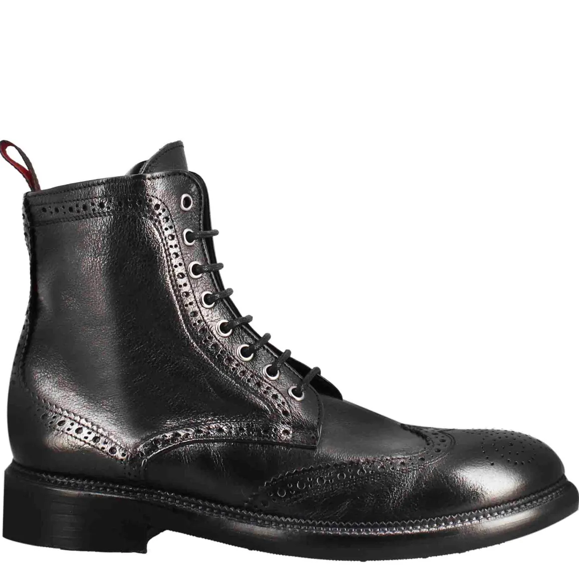 Anfibi Candy Da Uomo In Pelle Lavata Colore Nero
