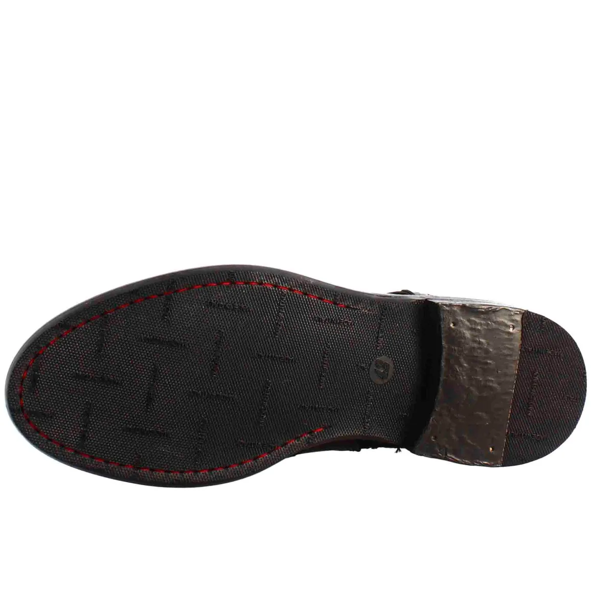 Anfibi Candy Da Uomo In Pelle Lavata Colore Nero