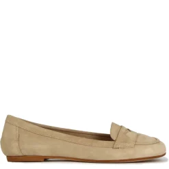 Ballerina Classica Da Donna In Pelle Scamosciata Colore Beige