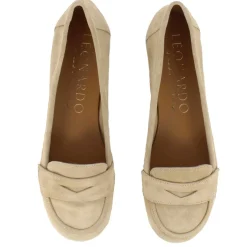 Ballerina Classica Da Donna In Pelle Scamosciata Colore Beige