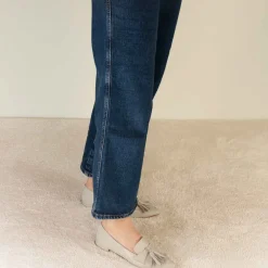 Ballerina Da Donna Casual Con Nappine Colore Beige