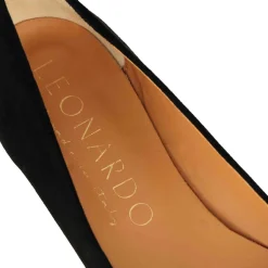 Ballerina Raffinata Da Donna In Pelle Scamosciata Colore Nero