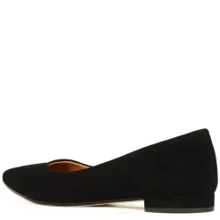 Ballerina Raffinata Da Donna In Pelle Scamosciata Colore Nero