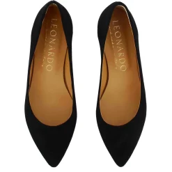 Ballerina Raffinata Da Donna In Pelle Scamosciata Colore Nero