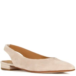 Ballerina Slingback Da Donna In Pelle Scamosciata Colore Rosa