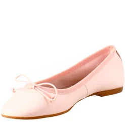 Ballerine Leggere Da Donna Color Cipria In Pelle Liscia