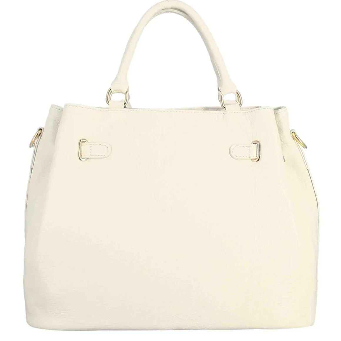 Borsa A Mano Frida In Pelle Con Tracolla Rimovibile Colore Bianco