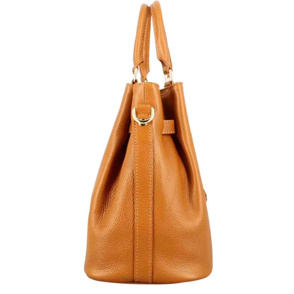 Borsa A Mano Frida In Pelle Con Tracolla Rimovibile Colore Marrone