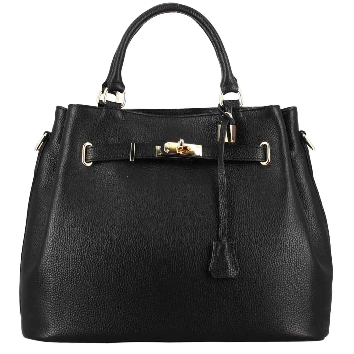 Borsa A Mano Frida In Pelle Con Tracolla Rimovibile Colore Nero