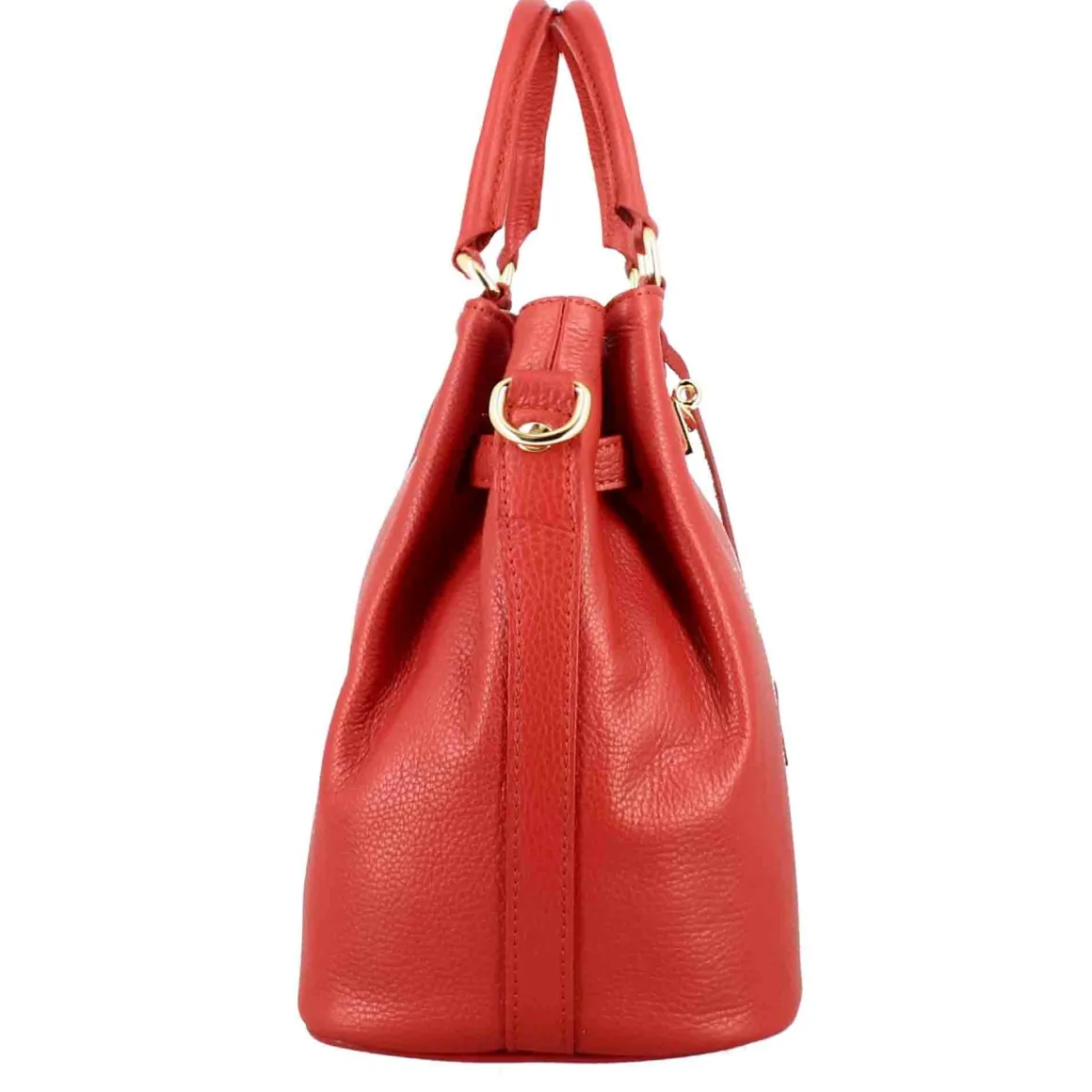 Borsa A Mano Frida In Pelle Con Tracolla Rimovibile Colore Rosso