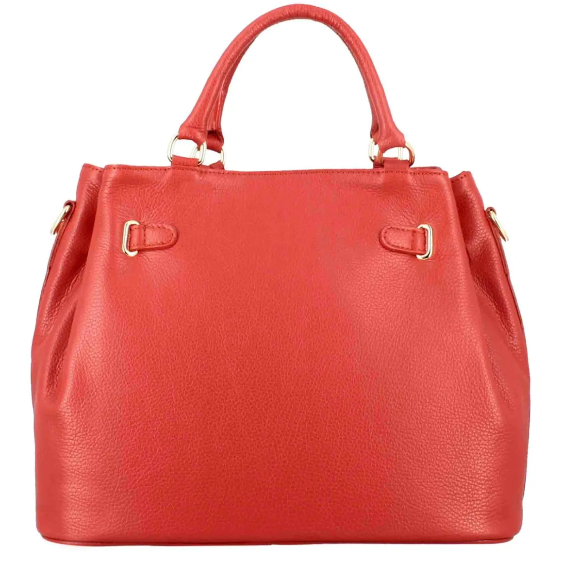 Borsa A Mano Frida In Pelle Con Tracolla Rimovibile Colore Rosso