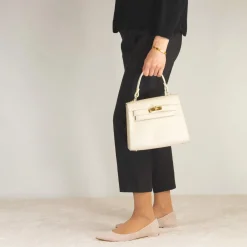 Borsa A Mano Lady K Da Donna In Pelle Colore Beige