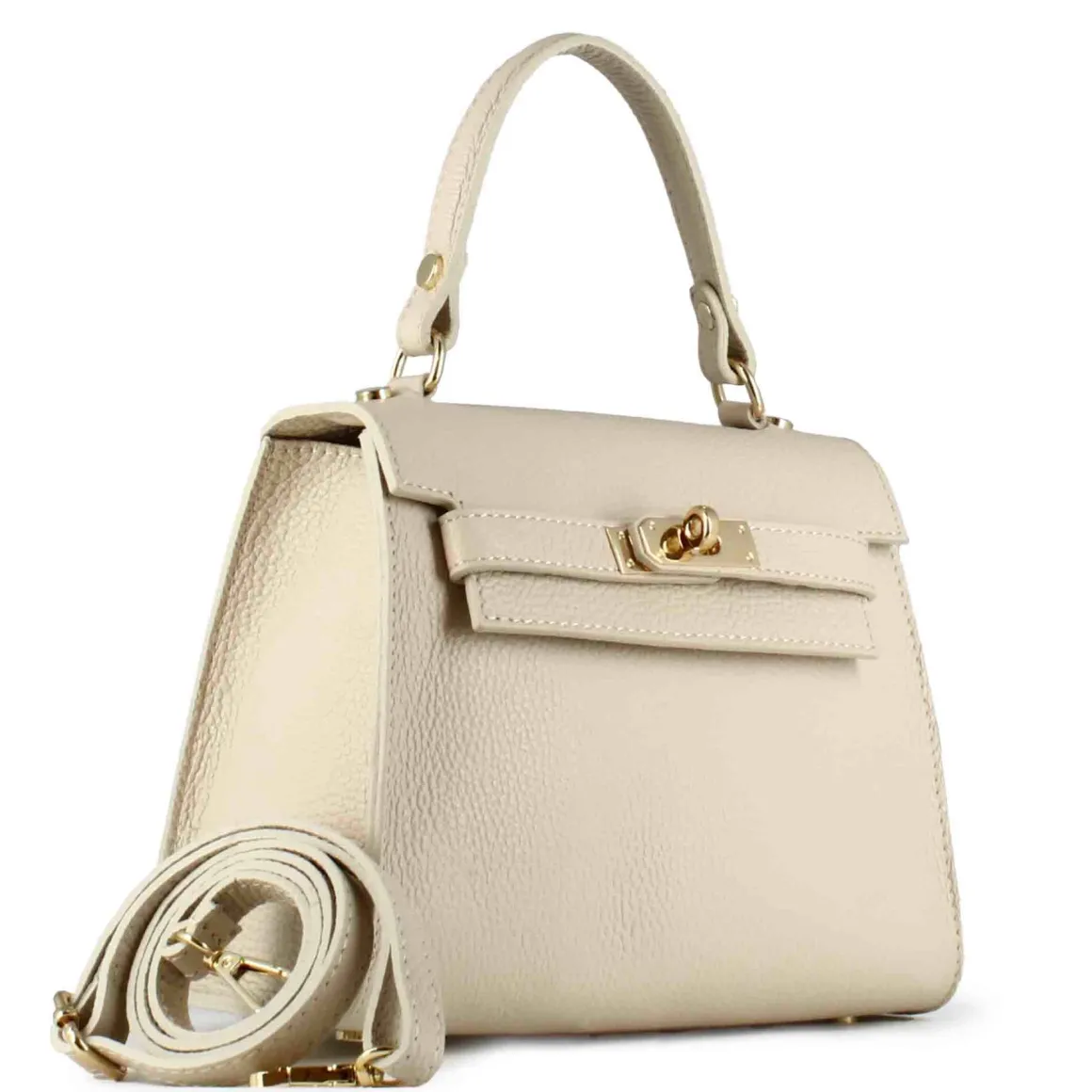 Borsa A Mano Lady K Da Donna In Pelle Colore Beige