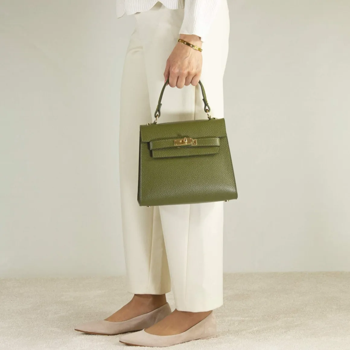 Borsa A Mano Lady K Da Donna In Pelle Colore Verde