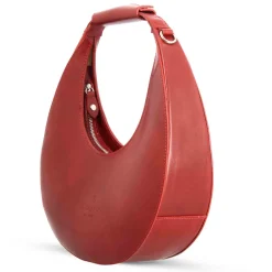 Borsa A Spalla Olimpia Da Donna In Pelle Colore Rosso