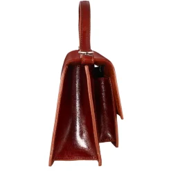 Borsa Contessina Da Donna Classica In Pelle Liscia Colore Marrone