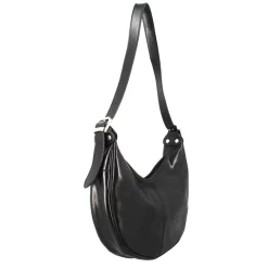 Borsa Shopper City Da Donna Classica In Pelle Liscia Colore Nero