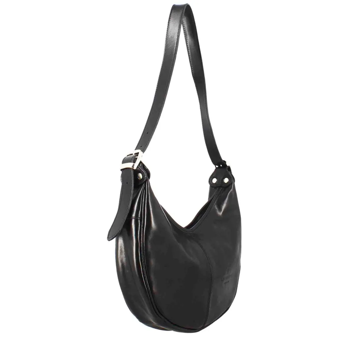 Borsa Shopper City Da Donna Classica In Pelle Liscia Colore Nero