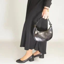 Borsetta A Spalla Jane In Pelle Con Tracolla Rimovibile Colore Nero