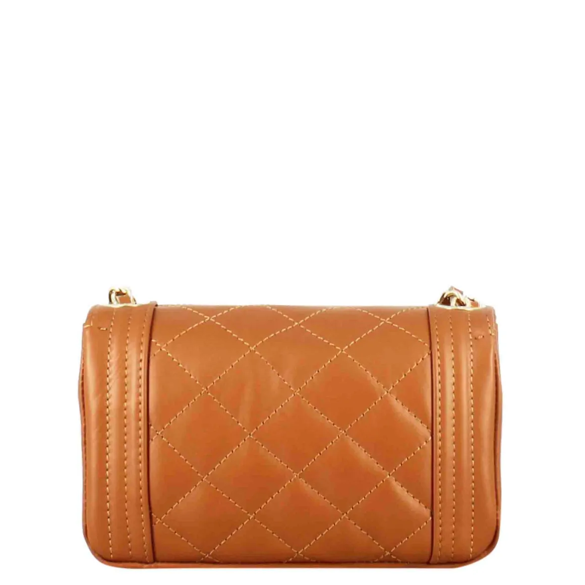 Borsetta Timeless A Tracolla In Pelle Trapuntata Colore Marrone