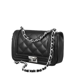 Borsetta Timeless A Tracolla In Pelle Trapuntata Colore Nero