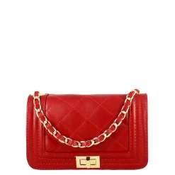 Borsetta Timeless A Tracolla In Pelle Trapuntata Colore Rosso