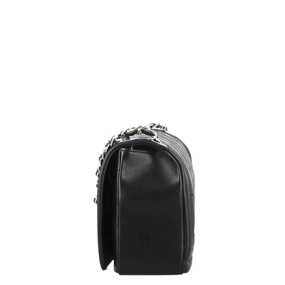 Borsetta Timeless Media A Tracolla In Pelle Trapuntata Colore Nero