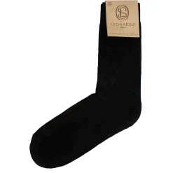 Calzini Da Uomo In Cotone Tinta Unita Colore Nero