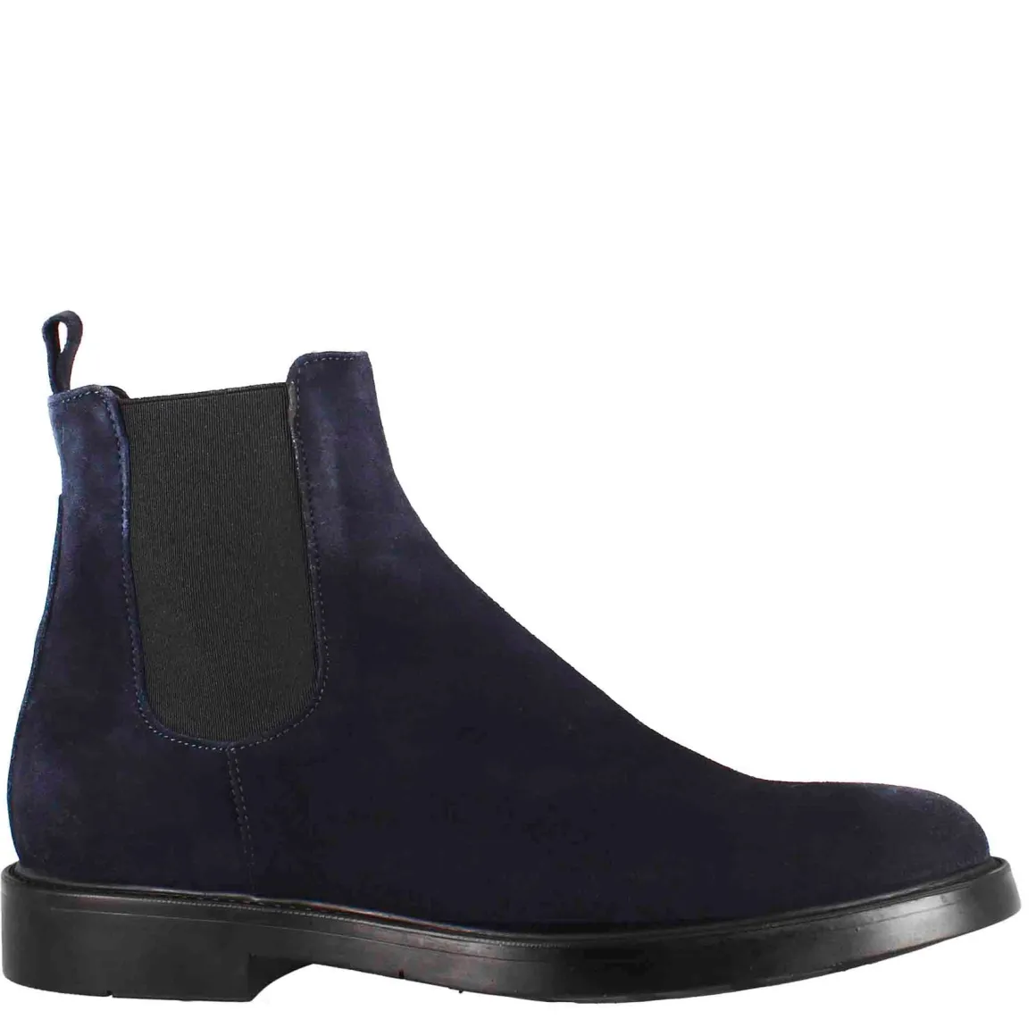 Chelsea Boot Da Uomo In Pelle Scamosciata Di Colore Blu Scuro