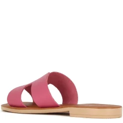 Ciabattine Da Donna In Pelle Colore Rosa