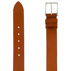 Cintura Da Uomo In Pelle Pieno Fiore Colore Marrone Chiaro