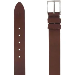 Cintura Da Uomo In Pelle Pieno Fiore Colore Marrone Scuro