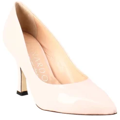 Décolleté Da Donna In Pelle Verniciata Colore Rosa A Punta