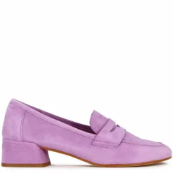 Décolleté Classica Da Donna In Pelle Scamosciata Colore Viola