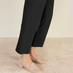 Décolleté Classica Da Donna In Pelle Scamosciata Colore Cipria
