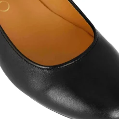 Décolleté Classica Da Donna In Pelle Liscia Colore Nero
