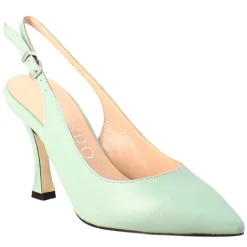 Décolleté Con Tacco Alto Da Donna In Pelle Colore Verde