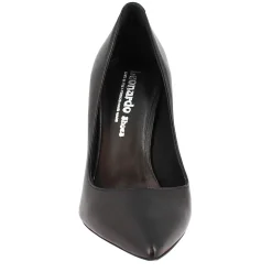 Décolleté Con Tacco Alto Eleganti Da Donna Fatte A Mano In Pelle Nera