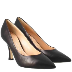 Décolleté Da Donna In Pelle Colore Nero A Punta