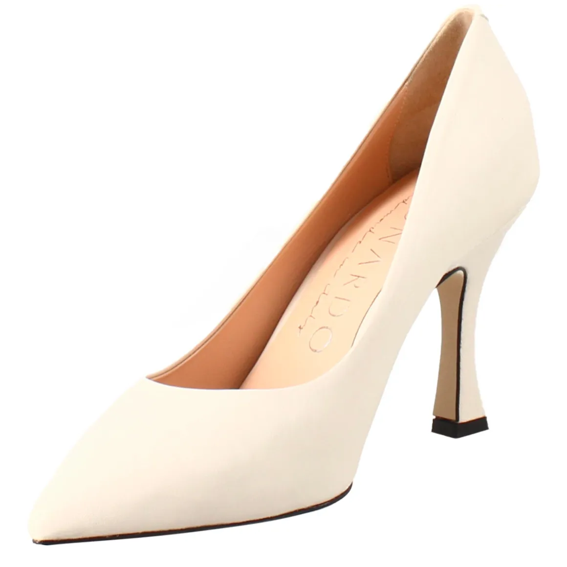 Décolleté Da Donna In Pelle Colore Beige A Punta