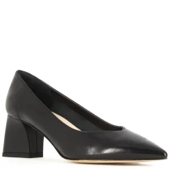 Décolleté Da Donna In Pelle Colore Nero Con Tacco Medio