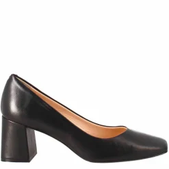 Décolleté Slingback Da Donna In Pelle Nero A Punta
