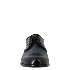 Derby Blu Elegante Da Uomo In Pelle Liscia