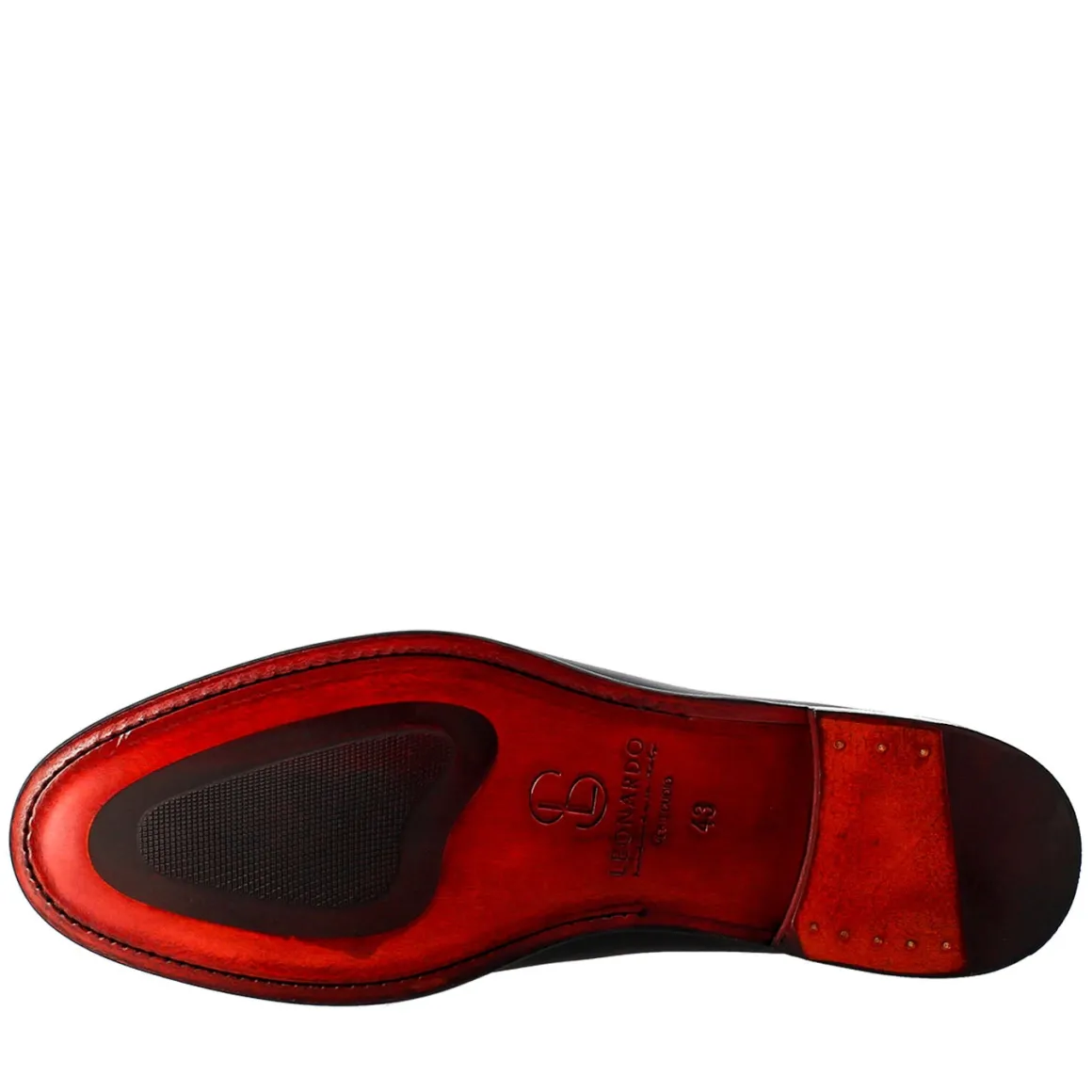 Derby Blu Elegante Da Uomo In Pelle Liscia