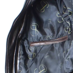 Giacca Bomber Leo Da Uomo Fatta A Mano In Pelle Marrone