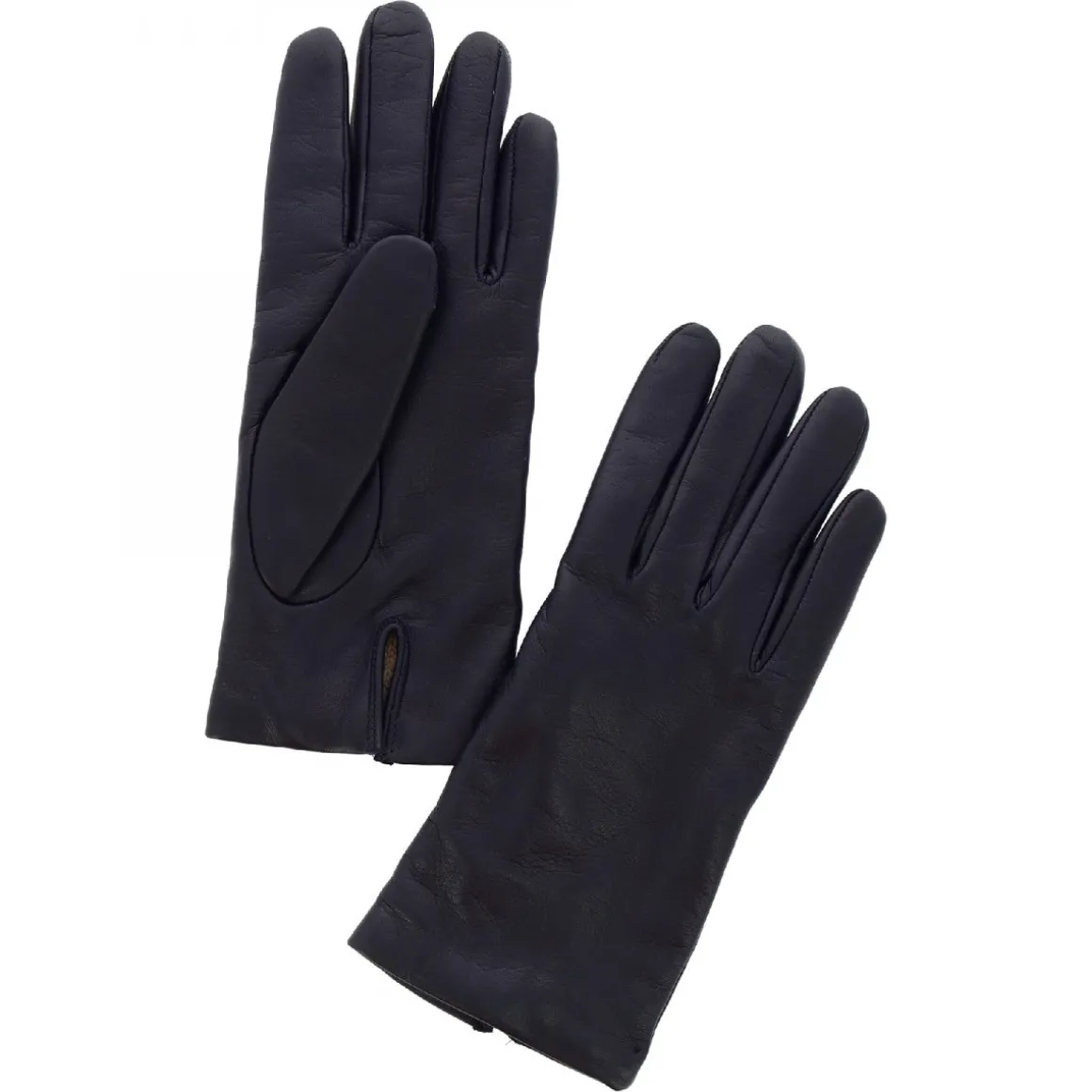 Guanti Classici Da Donna Fatti A Mano In Nappa Blu Scuro