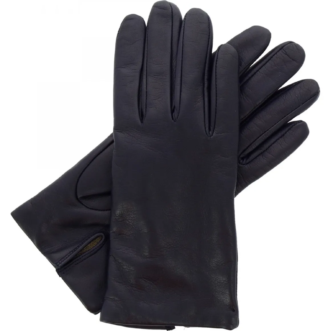 Guanti Classici Da Donna Fatti A Mano In Nappa Blu Scuro