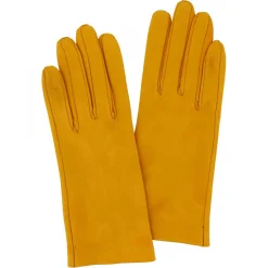 Guanti Classici Da Donna Fatti A Mano In Nappa Giallo Ocra