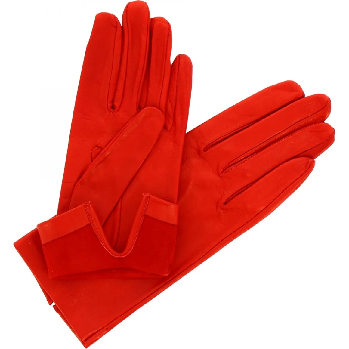 Guanti Classici Da Donna Fatti A Mano In Nappa Rossa