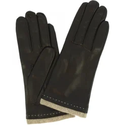 Guanti Decorati Da Donna Fatti A Mano In Nappa Nera